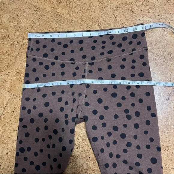Pact Pure Active Polka Dot Organic Cotton Leggings In Brown & Black Sz M - Picture 7 of 12